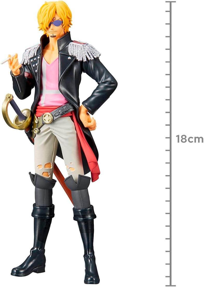 Banpresto Actionfigur One Piece Dxf - The Grandline Men Vol.4 (TBA) Sanji 17 cm BP18950 Mehrfarbig