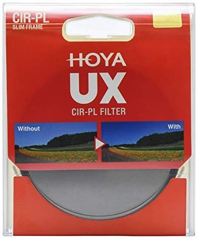Hoya Circular UX Pol Filter 82 mm, Polarisationsfilter zur Farbkräftigung und Reduzierung von Lichtr