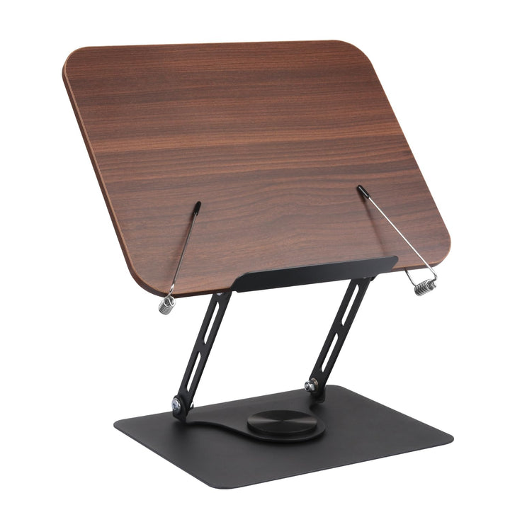 MSDADA Buchständer, Verstellbarer Buchhalter mit 360° drehbarer Basis, Kochbuchständer, Rezeptbuchha