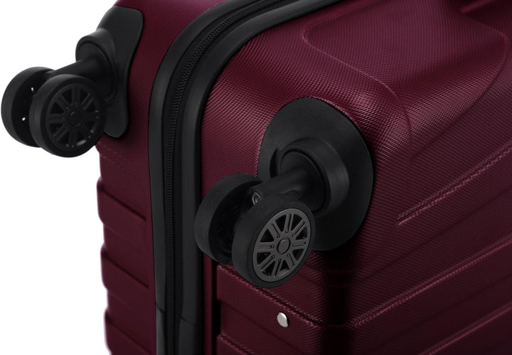 suitline - 2er Trolley - Koffer Set Grössen Burgund 2er Set M, Burgund 2er Set M