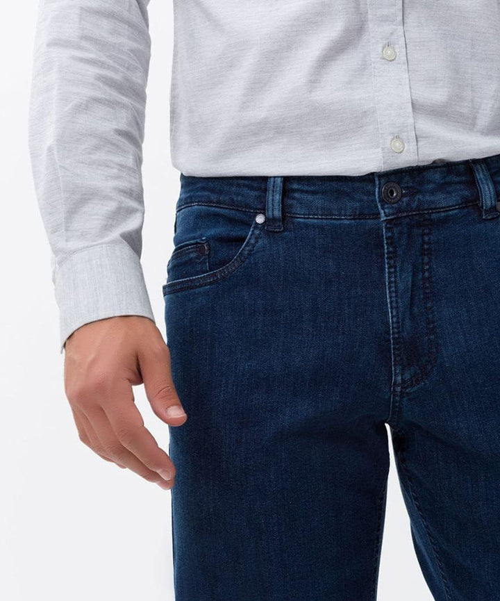 EUREX by Brax Herren Style Luke Jeans, Blau Stone