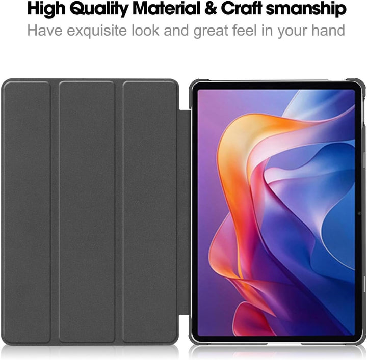 GIOPUEY Hülle Kompatibel mit Redmi Pad 2 2025, Flip Case [Bracket-Funktion] 360° Schutz - Grün Xiaom