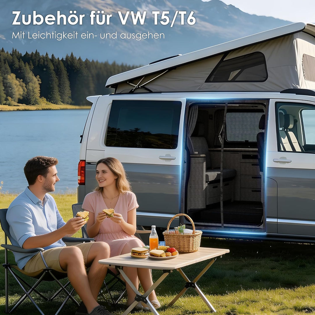 FIVAVA Magnetisches Moskitonetz für VW T5 T6 Seitentür