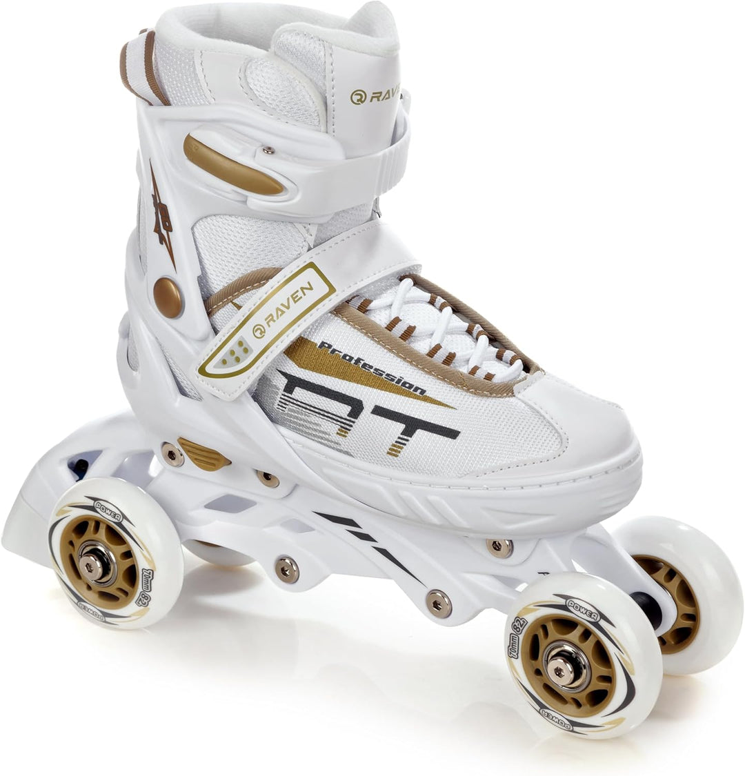 RAVEN Profession 4in1 Inlineskates Triskates Rollschuhe Schlittschuhe Inliner für Kinder und Erwachs