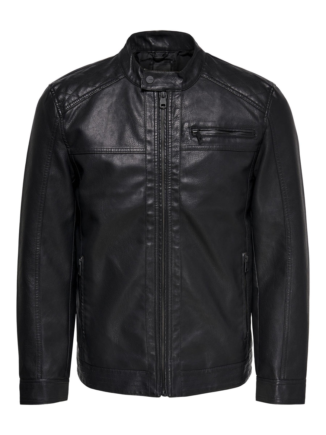 ONLY & SONS Herren Onsal Pu Noos OTW Jacke S Schwarz, S Schwarz