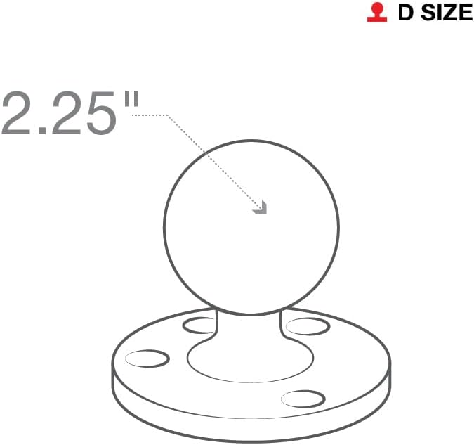 RAM Mount RAM-D-202U Halterungsset (322 g)