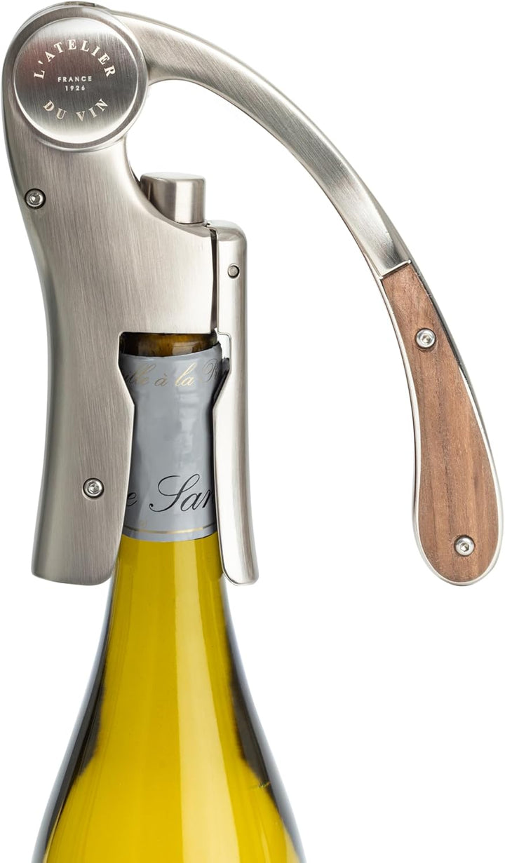 L'ATELIER DU VIN Oeno Motion Tresor - Korkenzieher mit Hebel in rot lackierter Holzkiste