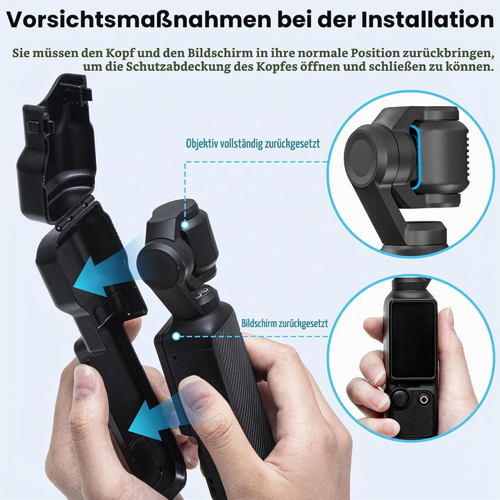STARTRC Pocket 3 Gimbal Schutzhülle für DJI Osmo Pocket 3 Creator Combo, Anti-Fall Storage Handheld
