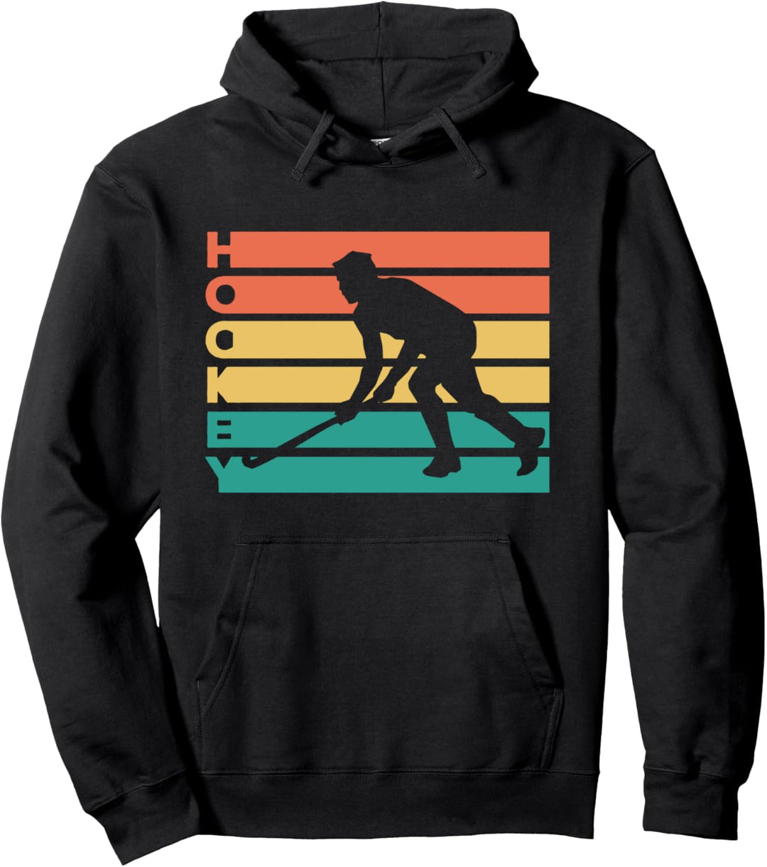Retro Vintage Hockey Geschenk für Hockeyspieler Pullover Hoodie