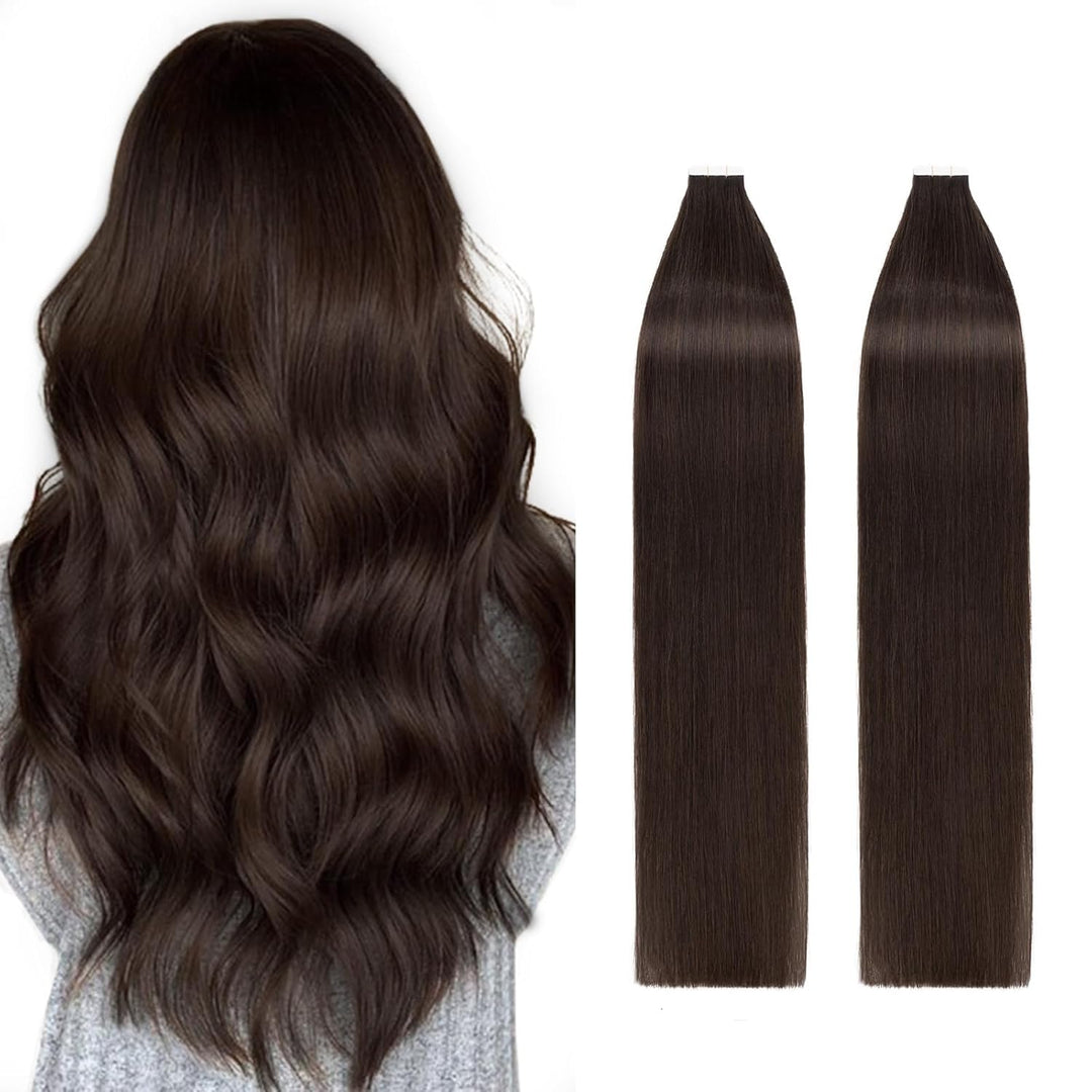 Silk-co Tape in Extensions Echthaar 40stk, Remy Tape Extensions Echthaar, Skin Weft Haarextensions K
