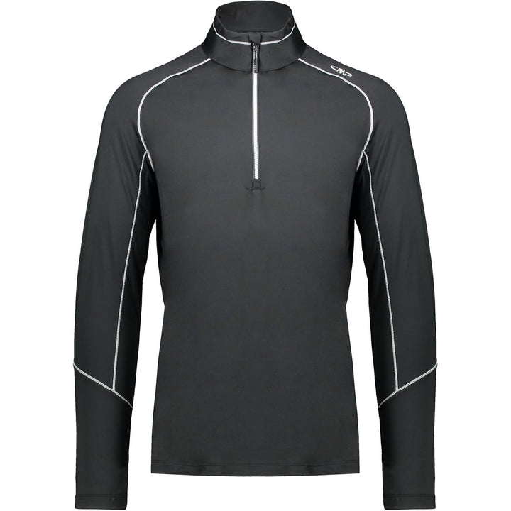 CMP Herren Softech Skifleece Long Sleeve Shirt S Schwarz, S Schwarz
