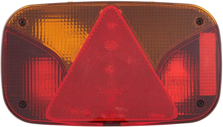 HELLA - Heckleuchte - Glühlampe - 12V - Anbau/geschraubt - Lichtscheibenfarbe: rot/gelb - Stecker: R