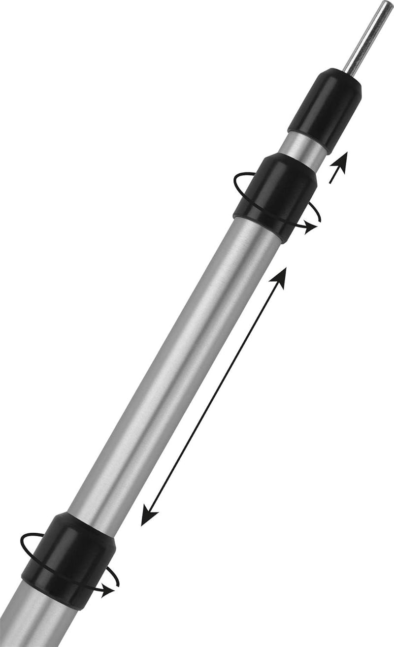 normani XXXL Aufstellstange Aluminium Teleskopstangen 116-300 cm Zeltstange für Familienzelt, Sonnen