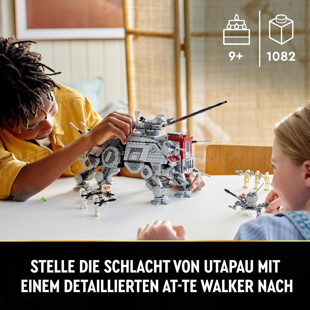 Lego Star Wars at-TE Walker, Bewegliches Spielzeugmodell, Set mit Minifiguren inkl. 3 Klonsoldaten,