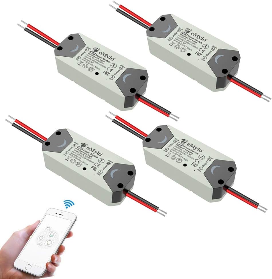 eMylo WLAN Schalter Universal Smart WiFi Lichtschalter Relaismodul Schalter Fernbedienung Timer Spra