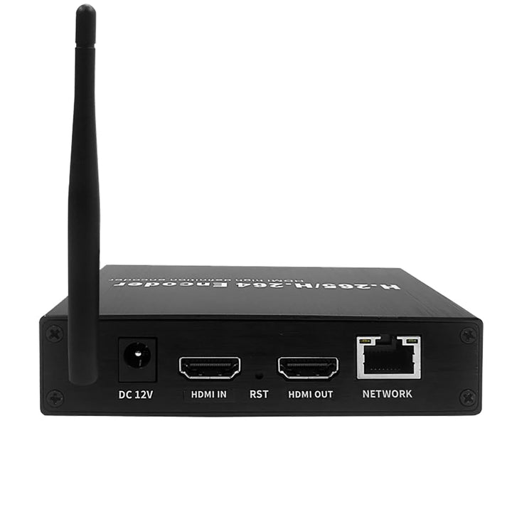 EXVIST H.265 1080P 60FPS WiFi HDMI Video Encoder w/HDMI I/O, Audio I/O, Unterstützt HLS RTMP RTSP SR