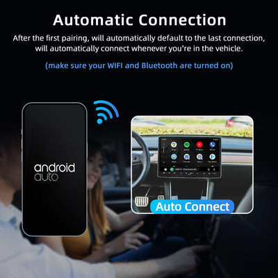 Mcbazel Android Auto Wireless Adapter, Datenübertragung 5 GHz, Auto Connect mit Typ-C-Adapter, Konve