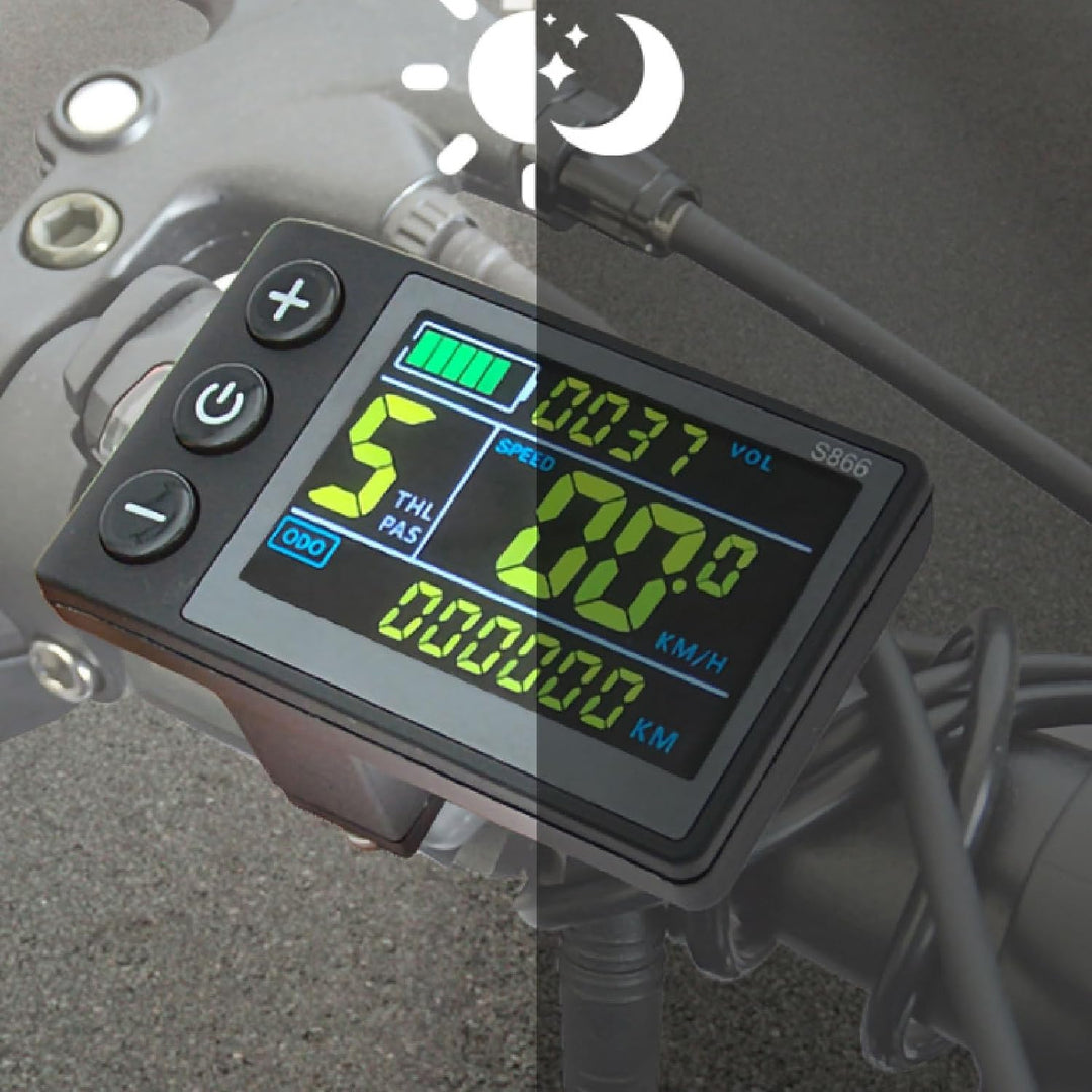 LCD-Display für Elektrofahrräder, S866 ebikesDisplay, Bedienfeld, Wasserdicht, 5-polig, für Elektror