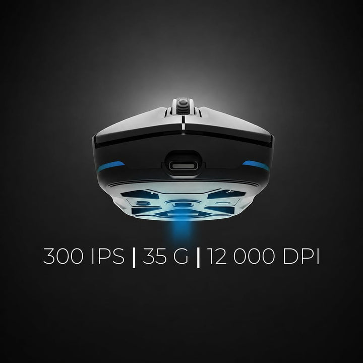 Genesis Zircon 660 Wireless Gaming Maus, 12000 DPI, Triple Mode, Schwarz, Schwarz