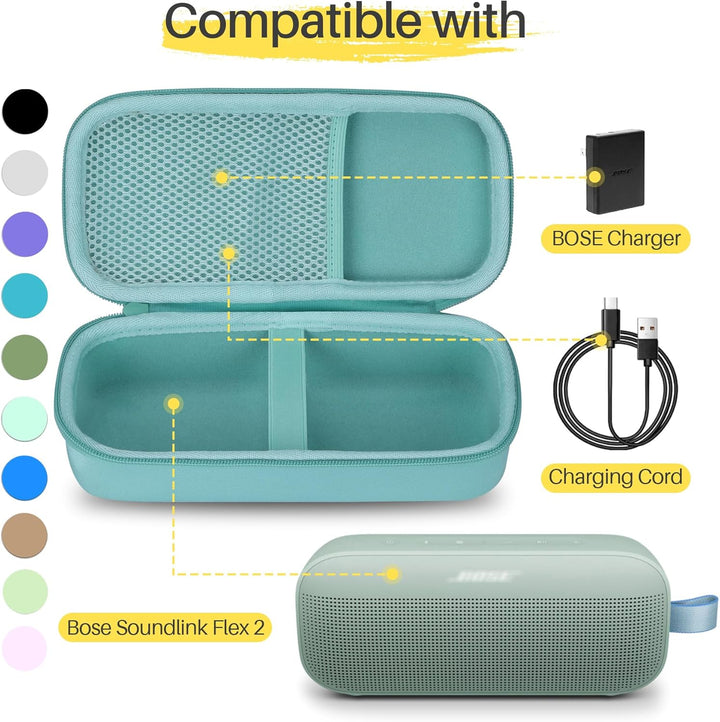 Hart Schutz Hülle Etui für Bose SoundLink Flex (2 Gen) / Flex Tragbarer Bluetooth Lautsprecher Mintg