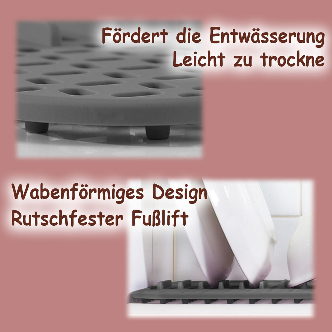 SpüLbeckeneinlage, Silikon SpüLbeckenmatte Silikon 43 x 32 cm, Spülbeckenschutz, hitzebeständig und