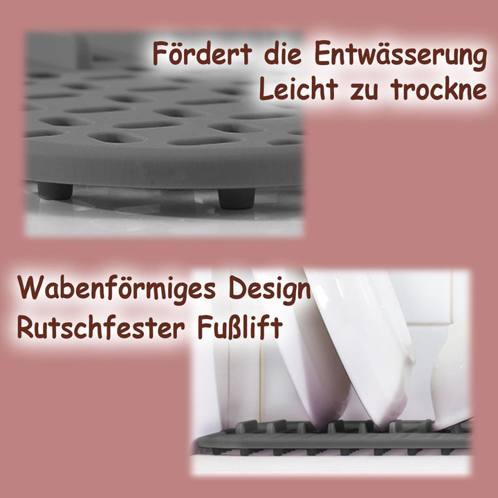 SpüLbeckeneinlage, Silikon SpüLbeckenmatte Silikon 43 x 32 cm, Spülbeckenschutz, hitzebeständig und