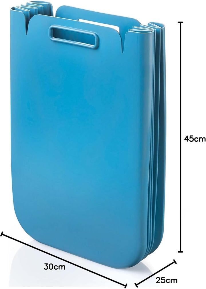 Guzzini - Home, ECO PACKLY Abfallsammler - Bright powder blue, 30x25xh45 cm (open)|30x5xh45 cm (clos
