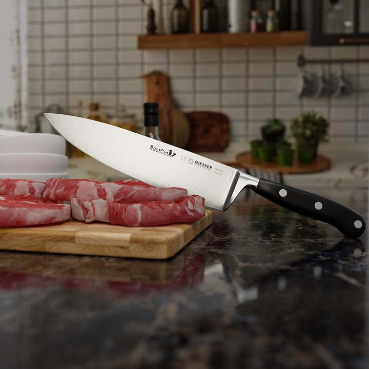 GIESSER seit 1776 - Made in Germany - scharfes esser geschmiedet 20 cm BestCut, hitzebeständig, schw