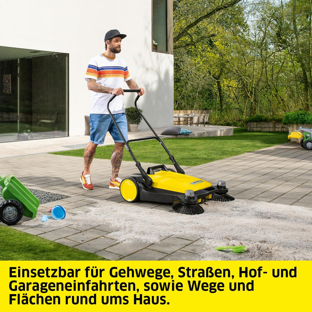 Kärcher Kehrmaschine S 6 Twin (Max. Flächenleistung: 2500 m²/h, 2 Seitenbesen, Kehrbehälter: 38 l, A