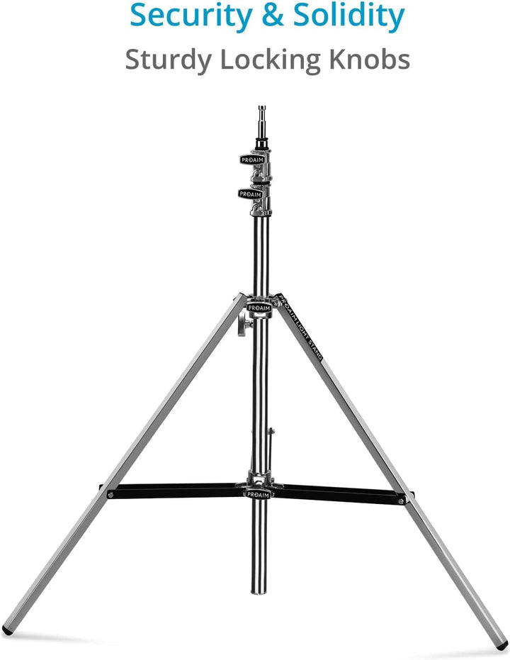 PROAIM Ninja Double Riser Stand for Lights & Studio Photography. Payload up to 10kg/ 22lb. Maximum H