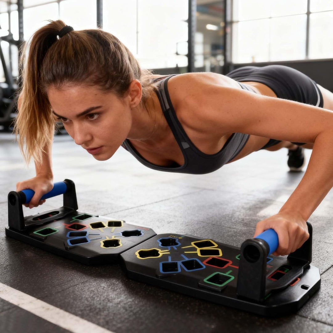 Push-Up Liegestütz-Brett, Premium Liegestützbrett Set, Liegestützbrett Tragbar, mit Aufbewahrungstas