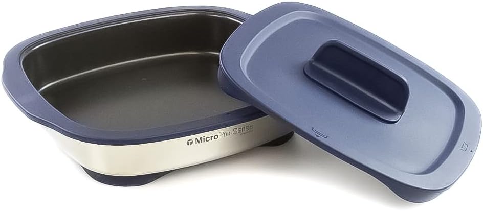Tupperware - Mikrowellengrill MicroPro dunkelblau