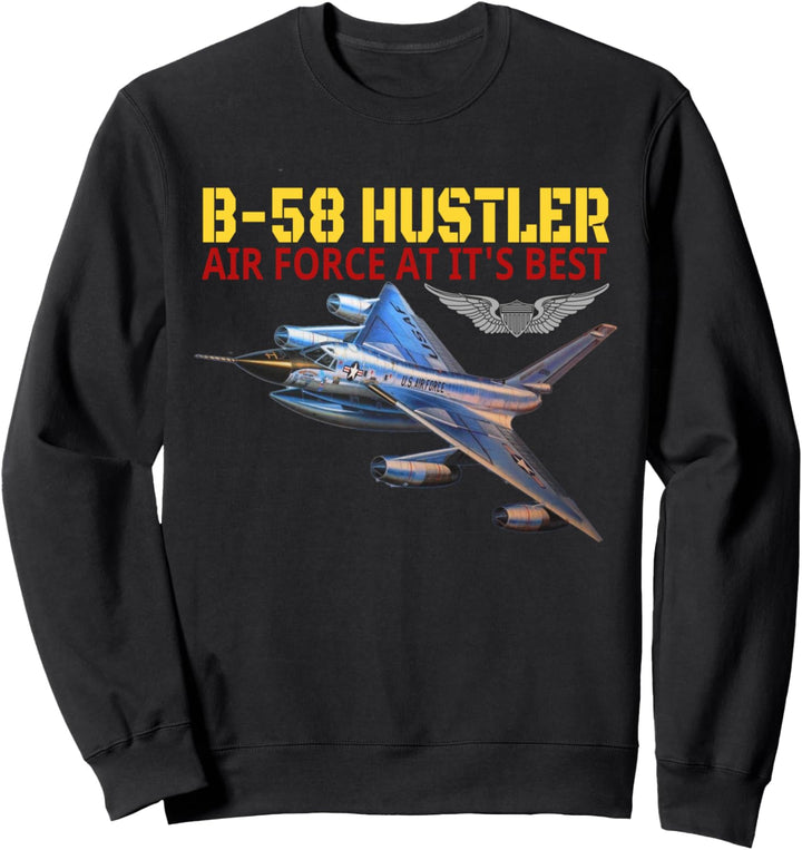 Der B-58 Hustler in Aktion.Air Force Luftfahrt vom besten Sweatshirt
