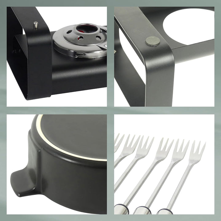 Kela 16665 Roman Käsefondue-Set, Ceramic