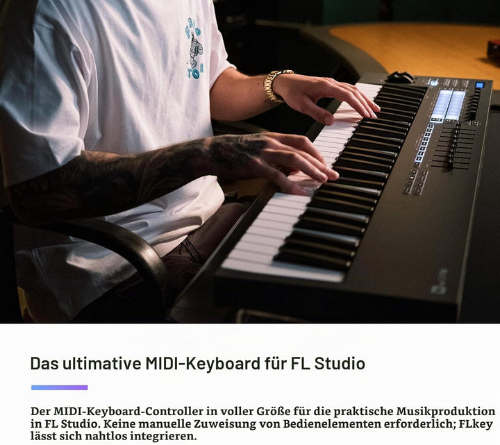 Novation FLkey 61 MIDI-Controller-Keyboard — Nahtlose Integration in FL Studio, mit Akkord- und Skal