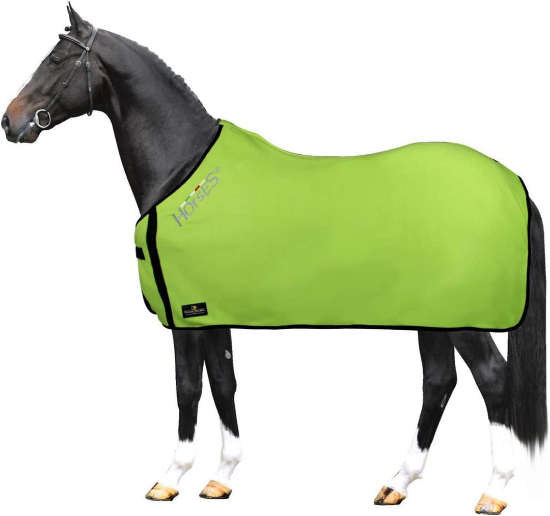 Horses, Fleece Pferdedecke, Basismodell, weich und bequem, ideal für Transport und Feierabend, Gröss