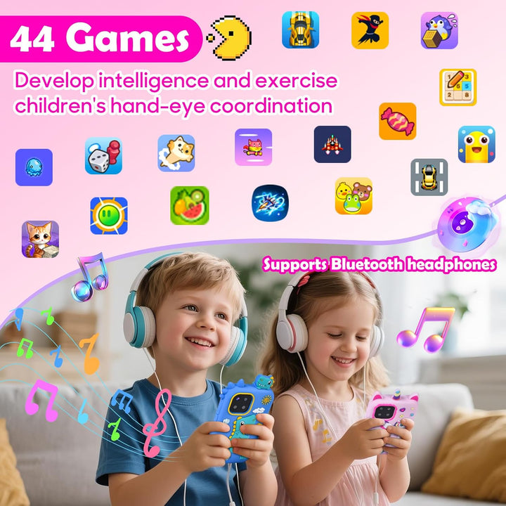 Kinder Handy Smartphone, Kleinkind Einhorn Telefon Spielzeug für 3-8 Jahre alte Mädchen, Kinder Hand