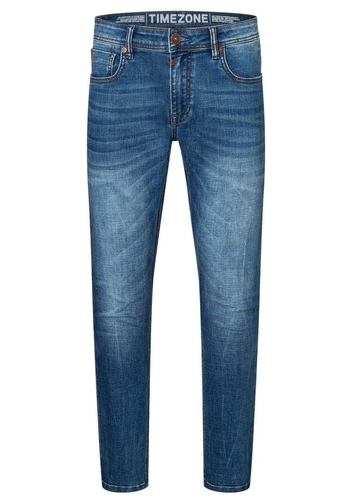 Timezone Herren Slim Eduardotz Jeans 29W / 32L Jeans Blue Wash, 29W / 32L Jeans Blue Wash