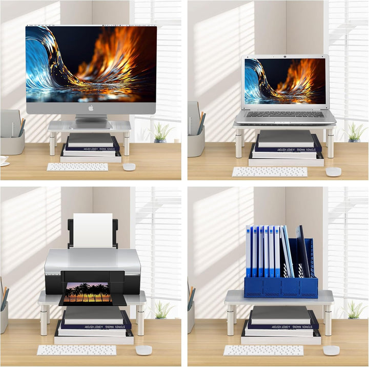 Bracwiser Monitor Ständer Schreibtisch Monitor Stand Riser 3 Höhenverstellbare Monitor Erhöhung mit
