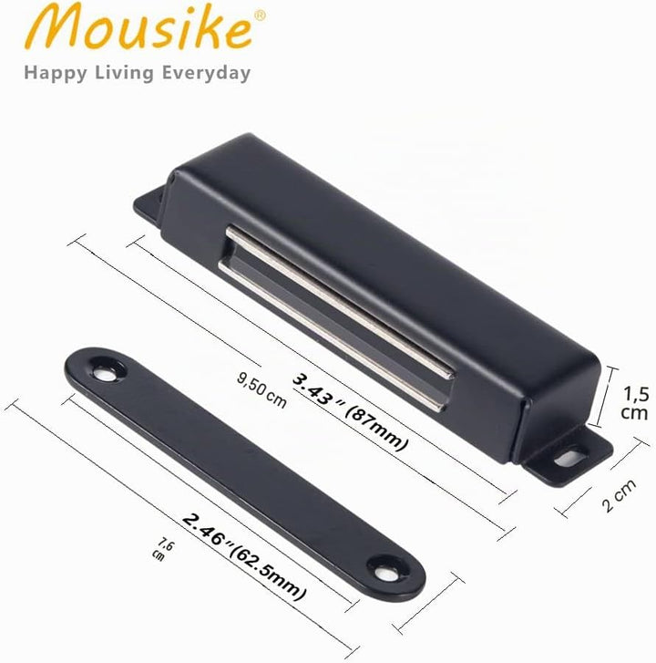 Mousike Magnetischer Türverschluss Heavy Duty 40KG Edelstahl-Türmagnete mit starkem Magnet für Küche
