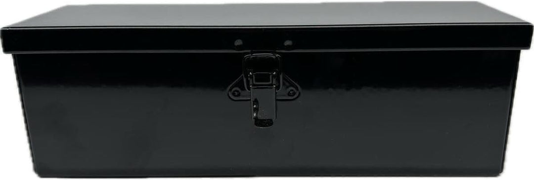 Werkzeugkasten aus gebogenem Blech, geschweisst, robust, vorlackiert, schwarz, 310 x 90 x 100 mm für