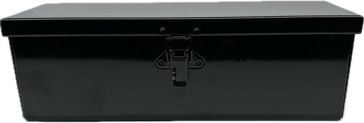 Werkzeugkasten aus gebogenem Blech, geschweisst, robust, vorlackiert, schwarz, 310 x 90 x 100 mm für