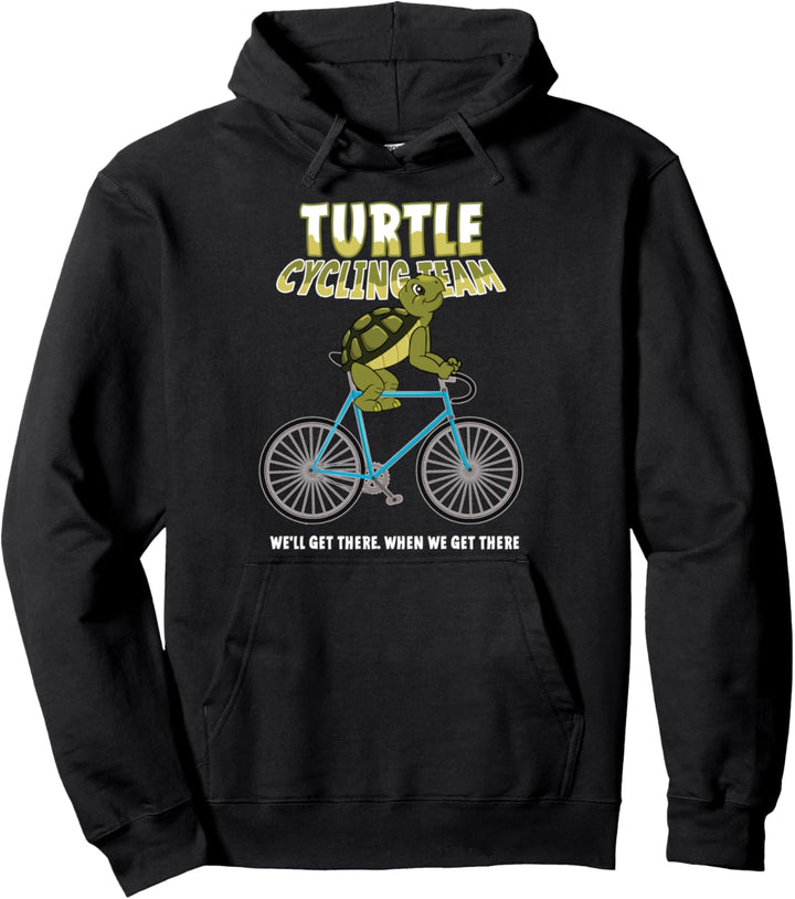 Schildkröte Fahrrad Fahren Radfahrer Radfahren Tier Geschenk Pullover Hoodie