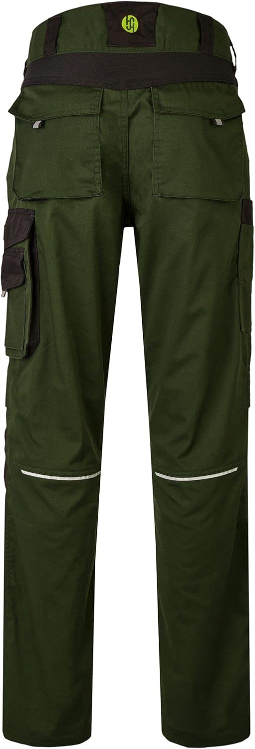 HSW Professional – Lange Arbeitshose für Herren – Modische und leichte Bundhose mit Knietaschen – St