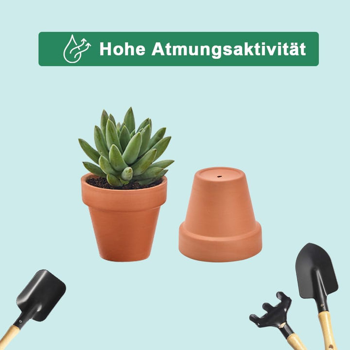 vensovo 48 Stück winzige Terrakotta-Töpfe – 5,1 cm kleine Mini-Ton-Töpfe mit Entwässerungslöchern, B