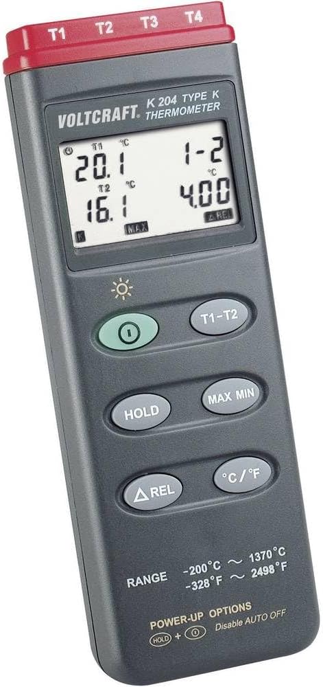 VOLTCRAFT K204 Temperatur-Messgerät -200 - +1370 °C Fühler-Typ K