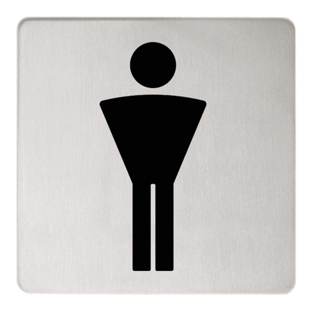 KEUCO Türschild Symbol Herren Plan 14967 Aluminium silber eloxiert 14967170000