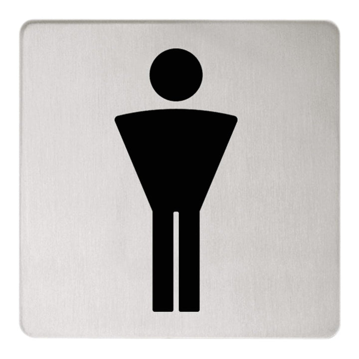 KEUCO Türschild Symbol Herren Plan 14967 Aluminium silber eloxiert 14967170000