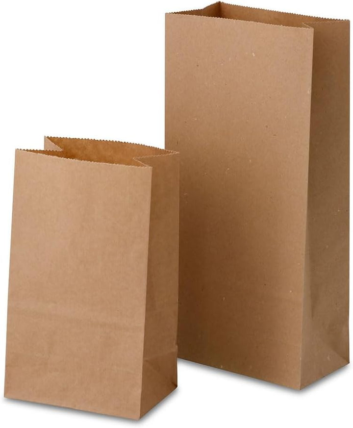 BIOZOYG kleine Kraftpapier Tüten I Braune Papiertüten Geschenktüten Bio I Papier Tüte mit Boden recy
