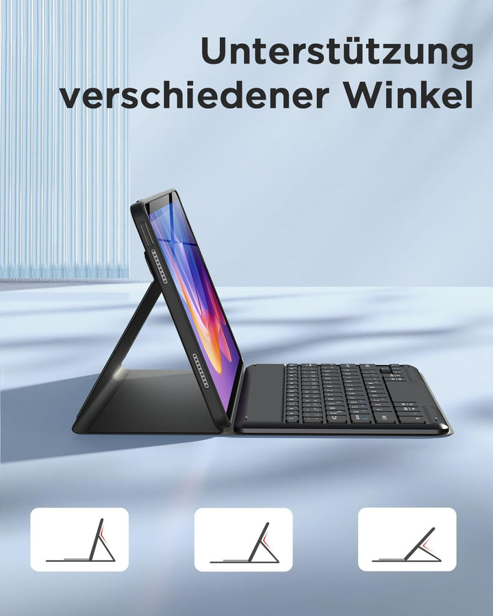 EasyAcc Tastatur Hülle Kompatibel mit Xiaomi Redmi Pad 2 11 Zoll mit Schutzfolie, [QWERTZ Deutsches]